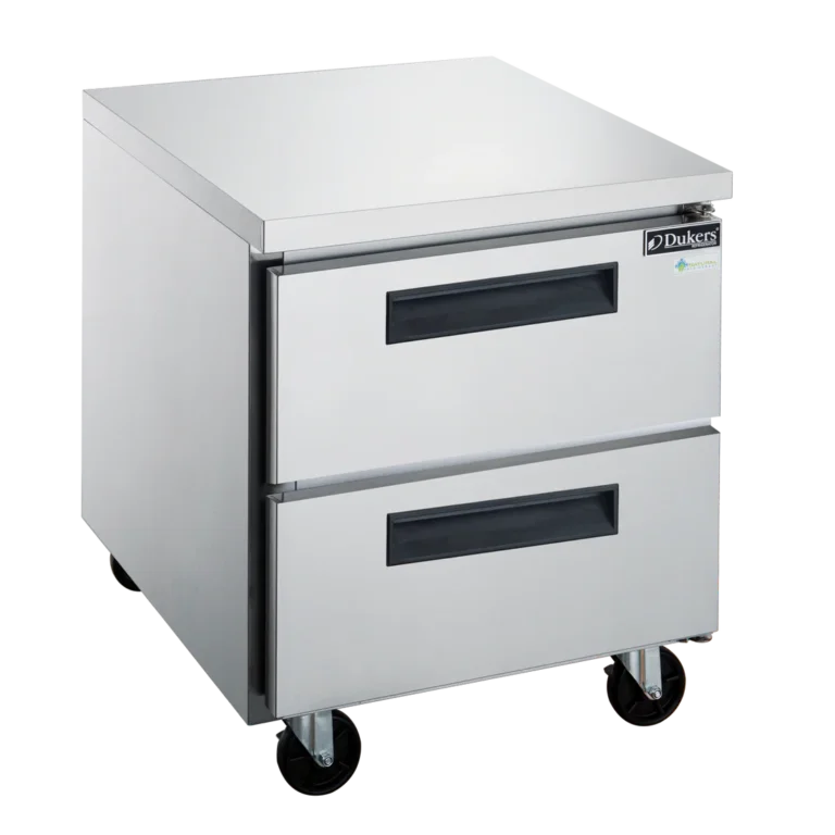 DUC29R-D2 2-Drawer Undercounter Commercial Refrigerator in Stainless Steel